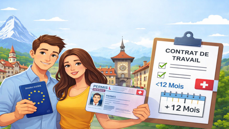 Permis L en Suisse – Permis de séjour de courte durée